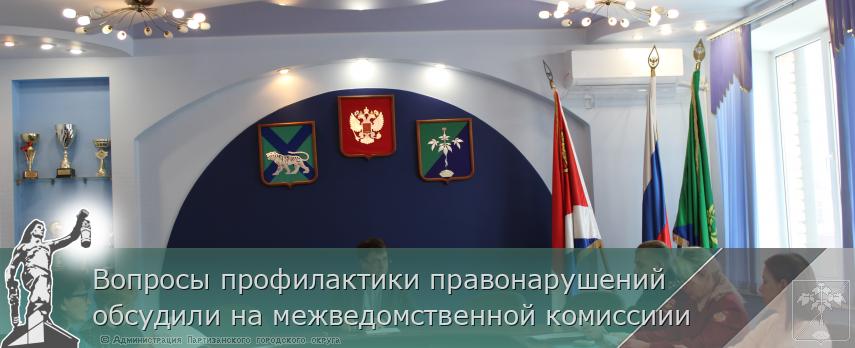 Вопросы профилактики правонарушений обсудили на межведомственной комиссиии | Администрация муниципального округа город Партизанск Приморского края Официальный сайт